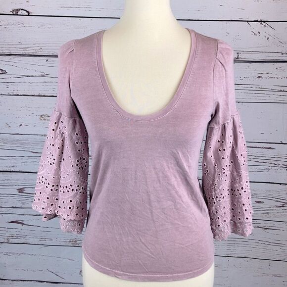 American Eagle Outfitters Soft & Sexy Bell Sleeve Top - Picture 2 of 5